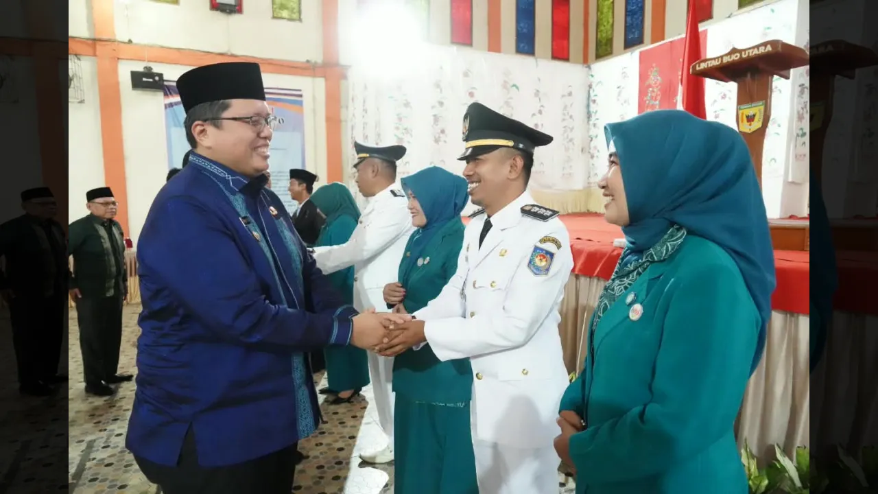 Ucapan selamat dari Wabup Ahmad Fadly kepada Camat lintau buo utara mengiringi sertijab